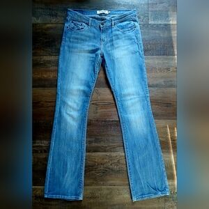 Abercrombie & Fitch Stretch Emma Blue Denim Vintage Y2K Bootcut Jeans Size 6 R